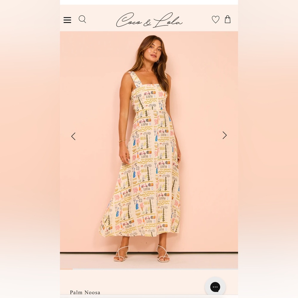 ** New** with tags attached! (Palm Noosa Rosa Dress in Verano Yellow)